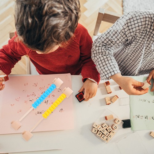 2 Pcs Beschäftigter Vorstand Für Perlen Kindergartenmathematikspielzeug - Bild 5 von 12