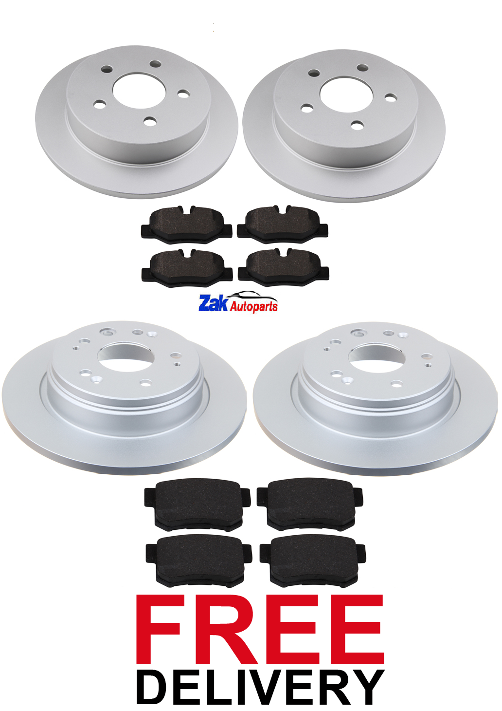 FOR HONDA FRV FRV 1.7 1.8 2.0 2.2 CTDi (0510) FRONT & REAR BRAKE