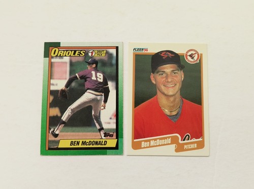 Orioles Lot Rookie Card Rc 1990 Topps Ben McDonald 774 1989 Topps Brady Anderson - Picture 2 of 12