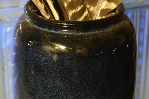 Vtg MCM Cobalt Blue MCI Vase 15 Inch Tall Made in Japan - Picture 5 of 5