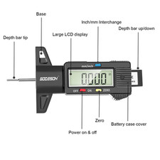 Medidor Profundidad Banda Neumatico Digital UK 0-25.4MM Pantalla LCD Coche
