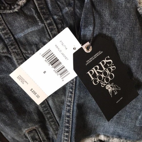 PRPS Kahlo Denim Destroyed Jean Jacket Sz S NEW NWT - Picture 9 of 12