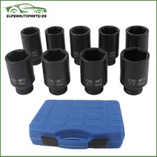 Deep Impact Socket Set 12 Drive Metric Axle Hub Nut Socket 29-38mm 9pcs Deep Impact Socket Set 12 Drive Metric Axle Hub Nut Socket 29-38mm 9pcs