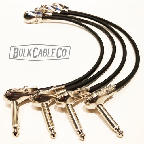 MOGAMI 2319 12" PEDALBOARD PATCH CABLES 4 FX PATCH CORDS PANCAKE