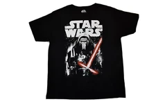 Mad Engine Mens Star Wars Kylo Ren Lightsaber Black Shirt New S, M, L, 2XL