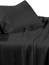 Brushed Microfiber Flat Sheet Only Queen with 2 Matching Pillowcases as Bonus