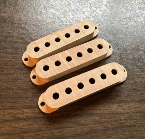 Guilford 5A Flame maple Pickup Cover - fits USA Strat Stratocaster and Others