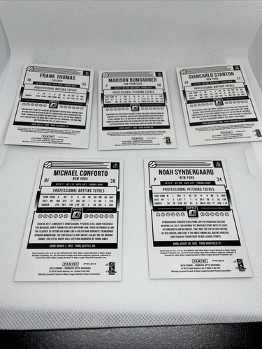 2018 Donruss Optic Pink/Purple Prizm Lot  Syndergaard Thomas Stanton - Picture 7 of 7