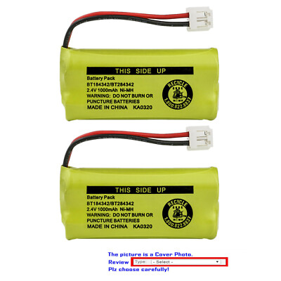 Kastar 2.4V 1000mAh Battery for Uniden BBTG0671011 BBTG0743001 BT1011 BT-1011