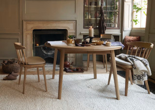 John Lewis Loaf Parquet Pie Kitchen Table Whitewashed Oak Extendable RRP £1195