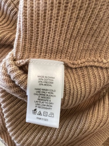 1 State Women's V-Neck Pullover Knit Sweater in Wild Oak Size XXS - Picture 8 of 8