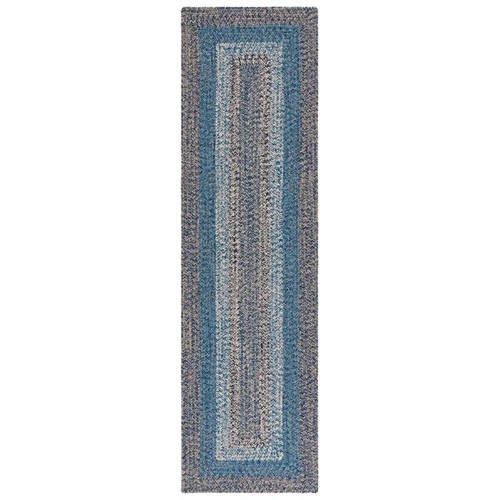 Safavieh Braided 5'-0" x 5'-0" Round Hand Woven Rug in Navy / Blue - Picture 7 of 7
