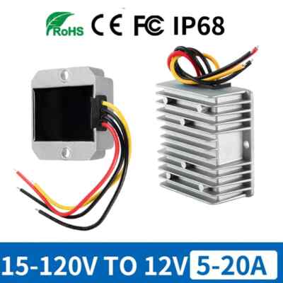 DC Buck Converter 96V 84V 72V 60V to 12V 20A 15A 10A Power Regulator Step Down