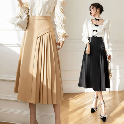 High Waist Skirt, Pleated Midi Skirt 3170 High Waist Skirt, Pleated Midi Skirt 3170