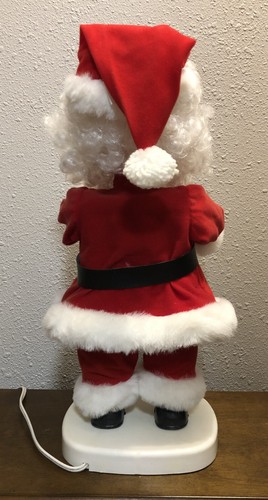 Vintage Santa's Best Animated Lighted Santa Claus /St. Nicholas/w/Candle/Works - Picture 2 of 4
