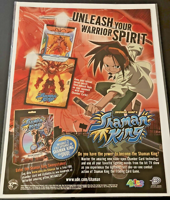 Shonen Jump's Shaman King - Vintage Anime Print Ad / Poster / Wall