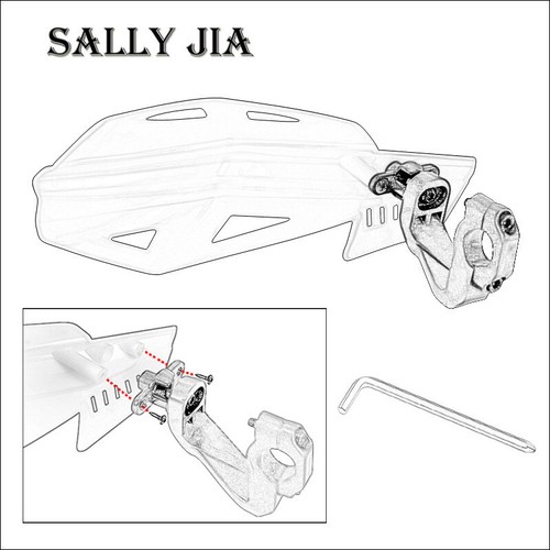 Universal 22mm 7/8'' Handguards Motorcycle ArmyGreen Hand Guards For BMW Custom - Bild 3 von 5