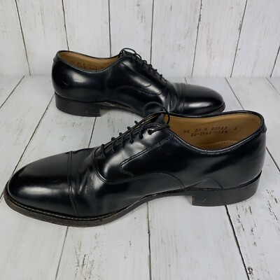 Men Johnston And Murphy Optima Black Leather‎ Cap Toe Dress Oxfords Size 9.5 D Men main image 4