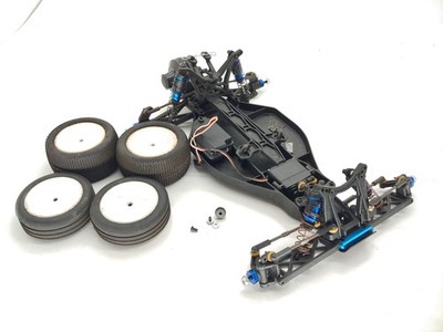 Vintage Team Associated B4.2 1/10 2wd Buggy Roller Rolling Chassis w/ Steerig Se