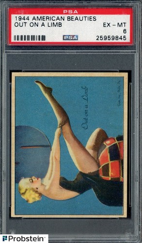 1944 American Beauties Out On A Limb PSA 6 EX-MT
