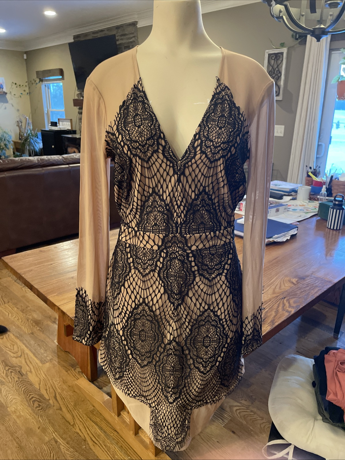 Venus Women’s Sexy Sheer And Lace Dress- Size 8. NWOT