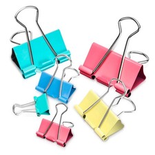 Binder Clips - Assorted Sizes 100 Count, X Large, Large, Medium, Small, Mini Pap