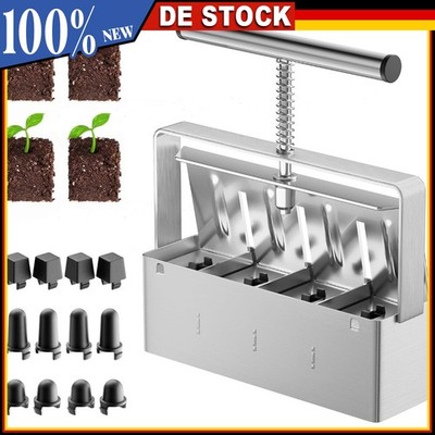 Soil Blocker Hand-Sämlings-Inkubator mit Saatstift für Den Samenstart 4 * 5CM