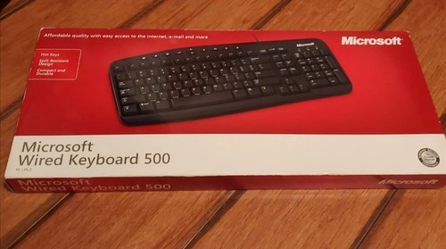 **NEU** Microsoft PC Wired Keyboard 500 ZG600006 PS/2
