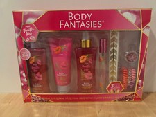 Body Fantasies Pink Vanilla Kiss 7 Pc Fragrance Gift Set