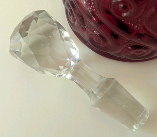 Vintage Fenton LG Wright Rubinrot Cruet mit Stopfen - Bild 19 von 23