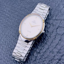 Raro Omega De Ville vintage anni '80 - racchetta tennis sportiva - quarzo - orologio uomo