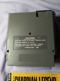 Cartucho, manual y funda Guardian Legend (NES, 1989). Probado