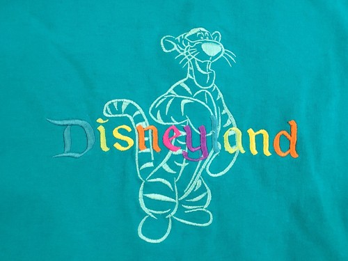 Vintage Disneyland Größe Medium grün Tigger Kurzarm T-Shirt MADE IN USA - Bild 4 von 11
