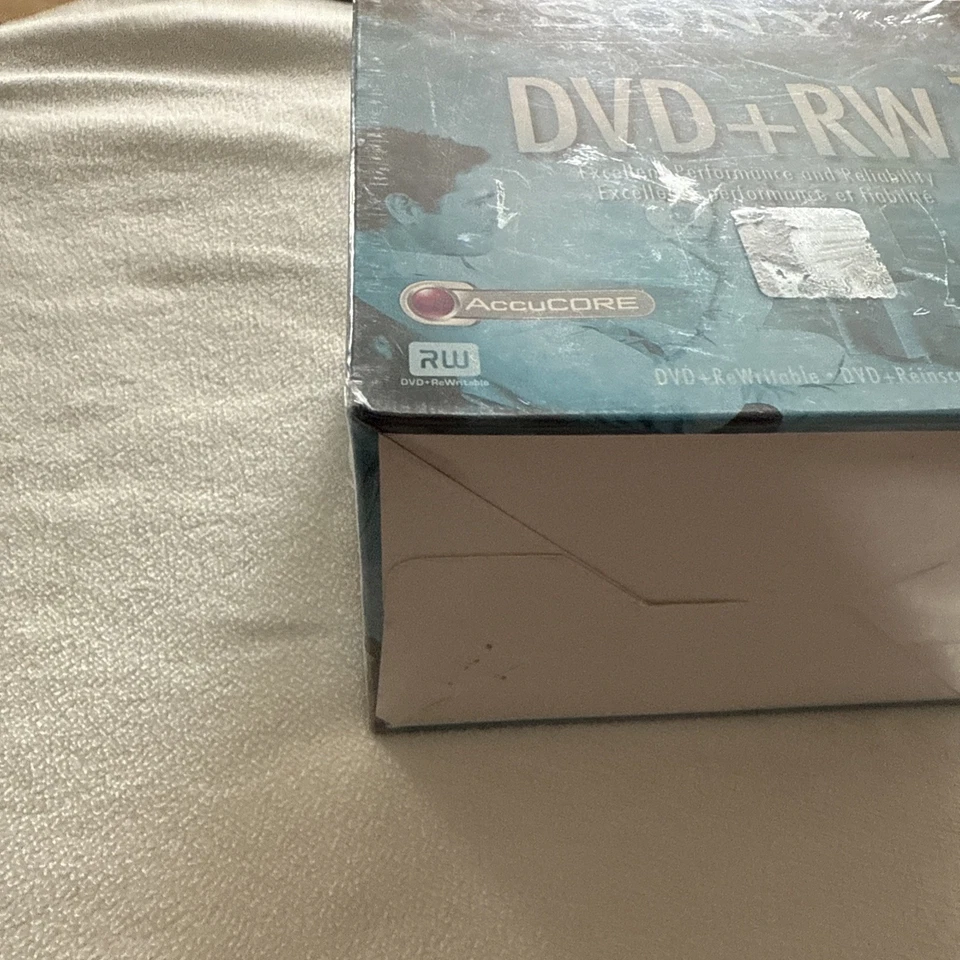 New Sony DVD + RW 10 Pack Rewriteable DVD Discs 4.7GB 120 Minutes Sealed Package - Image 2 of 4