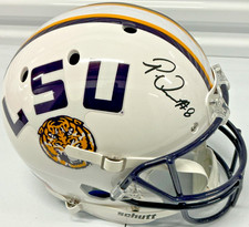 PATRICK QUEEN SIGNED FULL SIZE SCHUTT LSU TIGERS HELMET W/ CERT