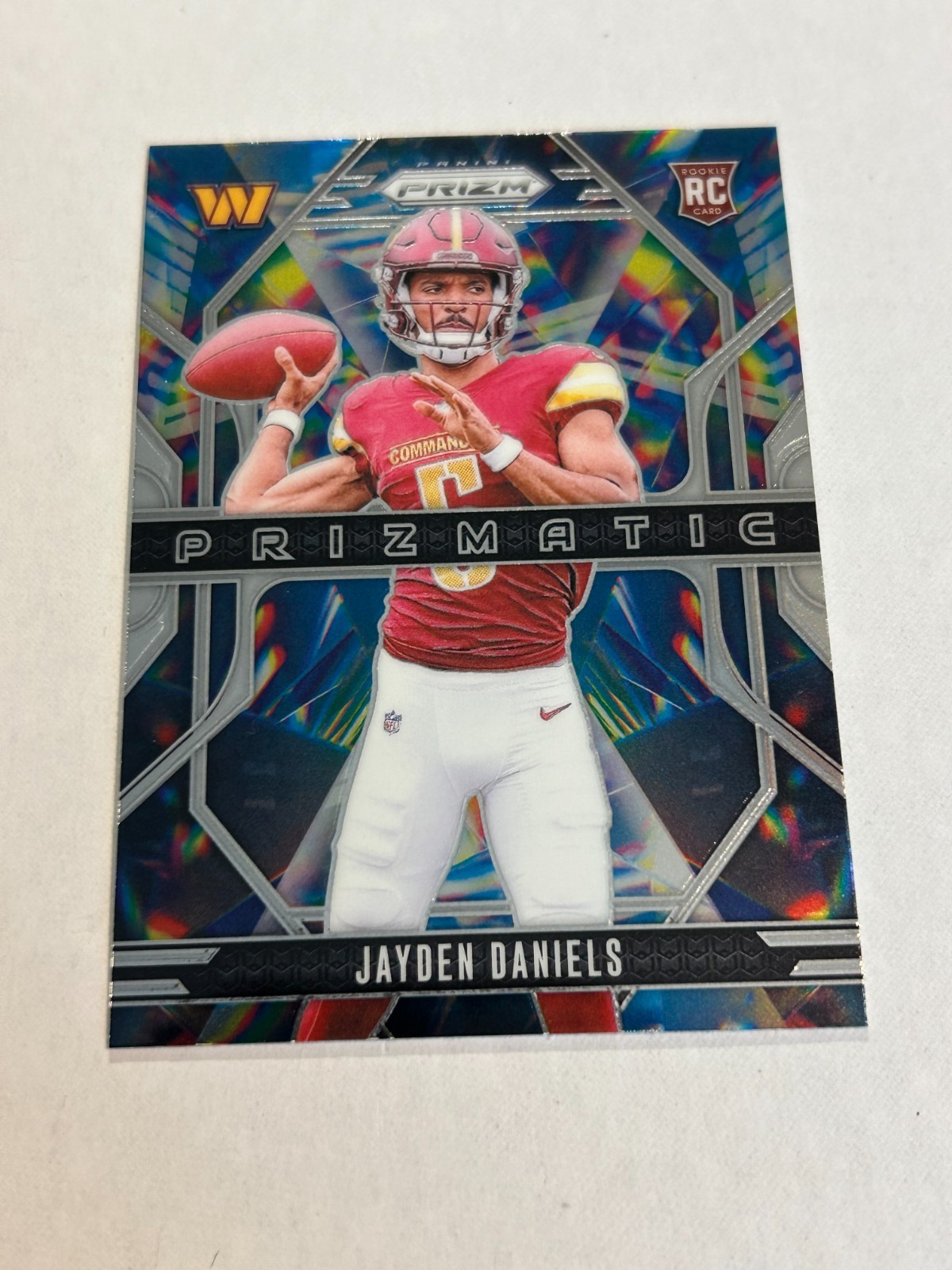 2024 PANINI PRIZM JAYDEN DANIELS #3 PRIZMATIC ROOKIE COMMANDERS
