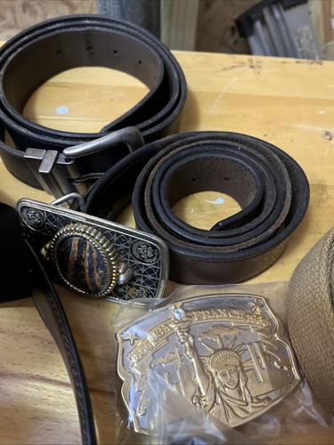 Belt Belts, Belt Buckles, Lot Lots His & Hers - Picture 8 of 12