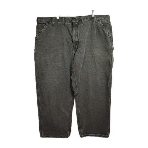 Carhartt Canvas Jeans Herren 46 x 30 Olivgrün Latzhose Fit S11M MOS - Bild 1 von 11