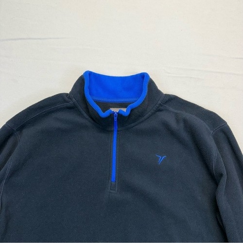 Old Navy Active Half Zip Pullover Sweatshirt Boys XXL 18 navy blue mock neck - Picture 2 of 7