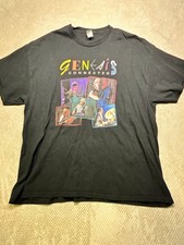 Genesis Men’s Band Short Sleeve Crew Neck Connections Tour Black T-Shirt XXL