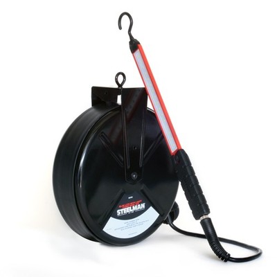 Steelman 500 Lumen LED Extra Slim Shop Light with 40 ft. Cord Reel 99761