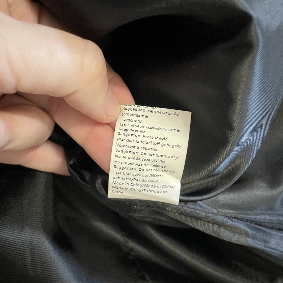 COOFANDY Dress Vest Suit Waistcoat Mens Size 3XL Formal Suit Black Gray Accent - Image 3 of 4