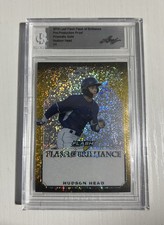 2019 Leaf Flash Pre Production Proof Prismatic Gold Hudson Head 1/1