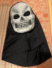 Fun World Easter Unlimited Skull Halloween Mask Hood Pullover See Through Eyes