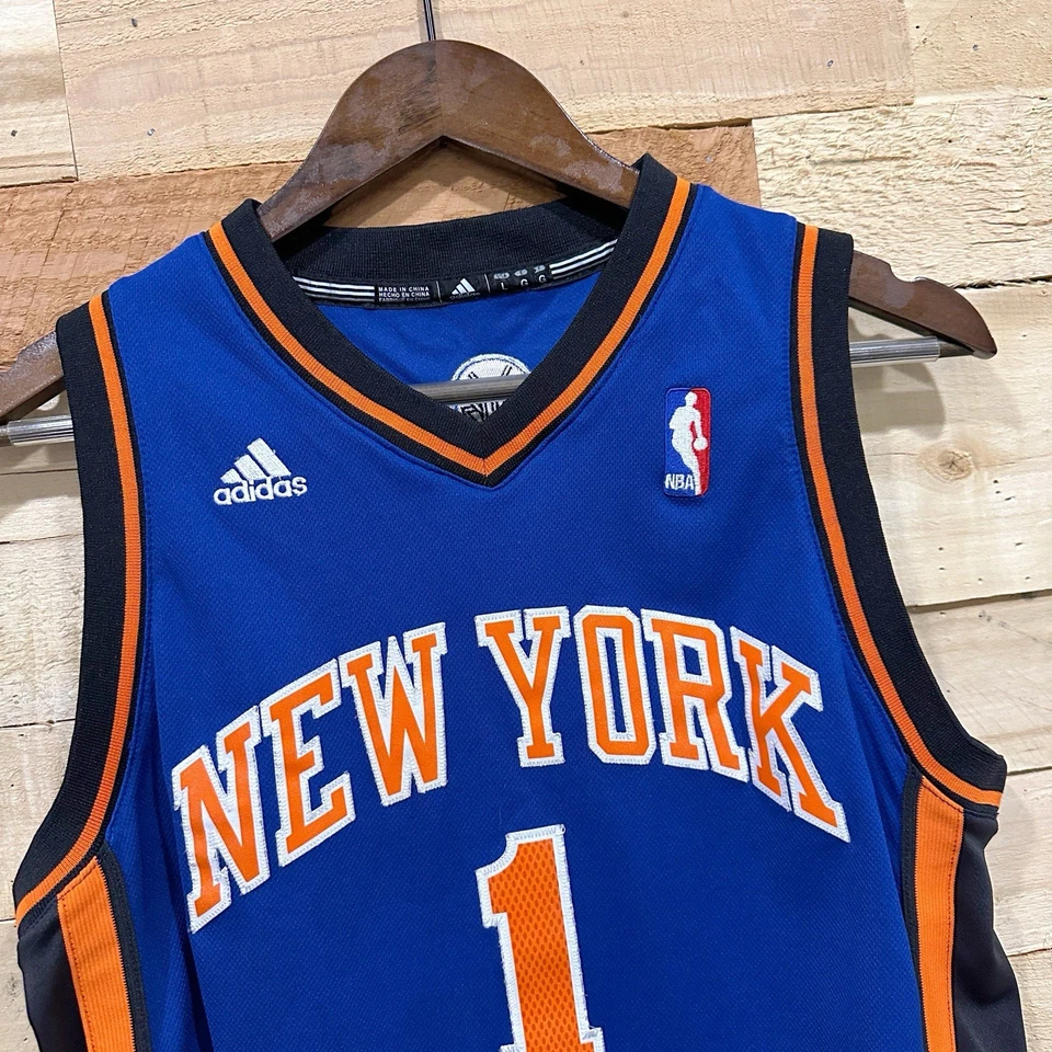 Camiseta Adidas NBA Stoudemire New York Knicks Juvenil Talla Grande Baloncesto Azul Foto 3 de 4