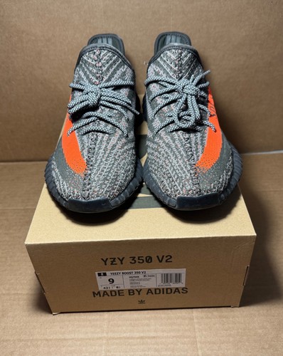 Adidas Yeezy Boost 350 V2 Carbon Beluga REFLECTIVE HQ7045 Herren Größe 9 mit Karton - Bild 4 von 11