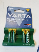 4 x VARTA AAA 1000mAh NiMH Rechargeable Batteries Pre-Charged DECT Phone LR03 2.37 per battery