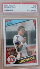 1984 Topps - John Elway #63 PSA 7 Broncos