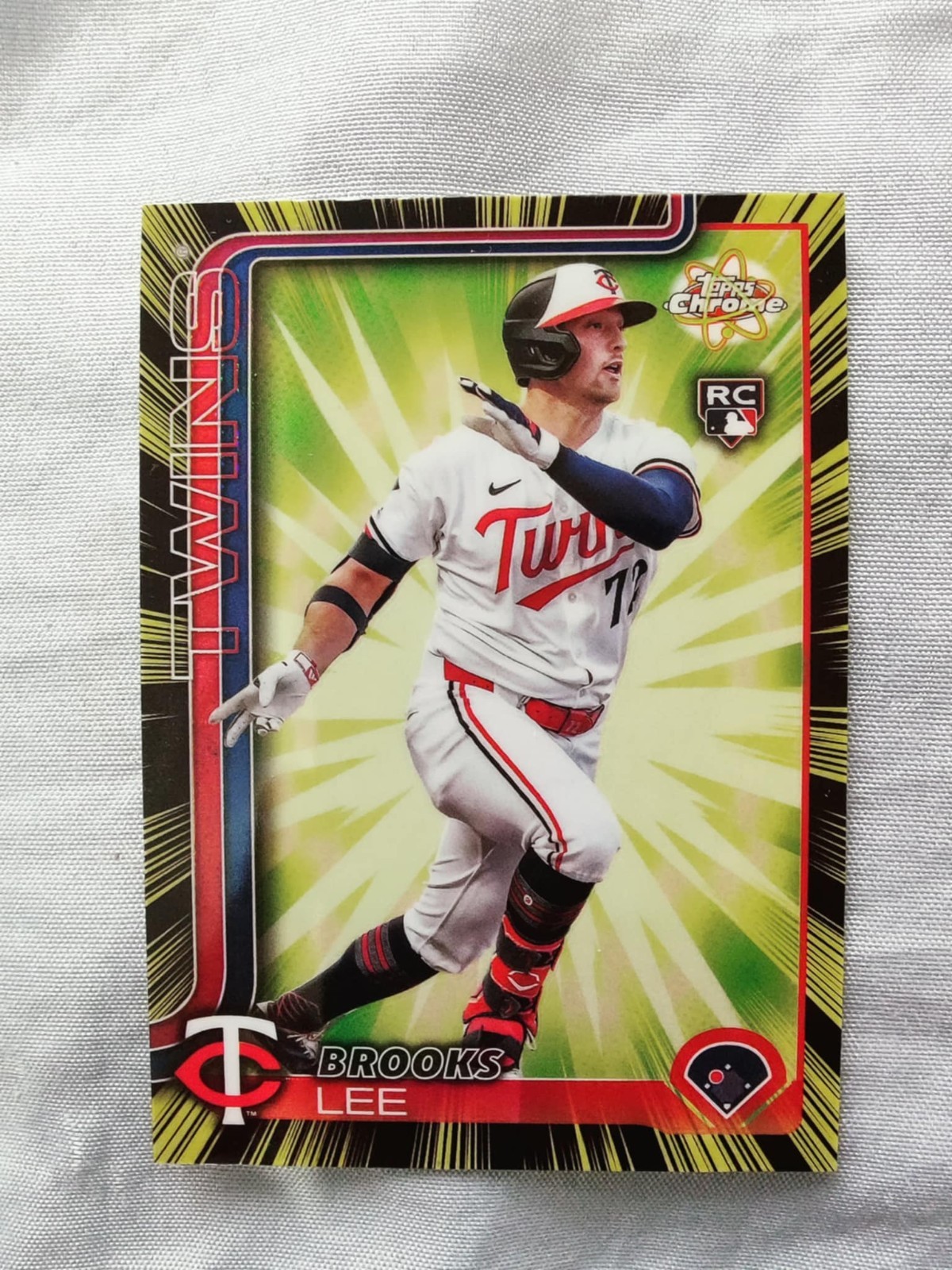 2025 Topps Chrome Brooks Lee #RR-4 Radiating Rookies Twins Short Print
