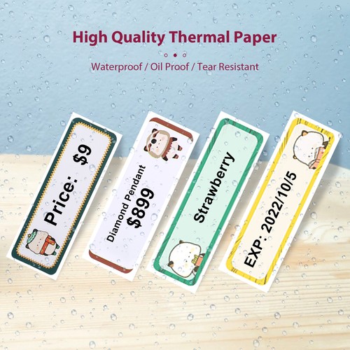 (14x40mm(160 Sheets)Winter Sonata)Label Paper Thermal Printing Paper Name TDW - Afbeelding 8 van 8